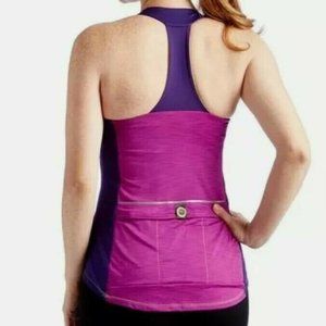 NWT Moxie Cycling Iris Purple T Back Jersey Active